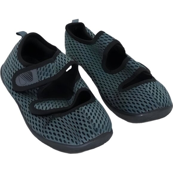 Besroad Mens Breathable Fuzzy Slides Adjustable Extra Wide Sandals Size 8.5-9.5 - Picture 1 of 6